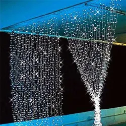 3x 3/3x1m led casamento luz de fadas guirlanda natal cortina led string luz ao ar livre ano novo festa de aniversário decoração do jardim