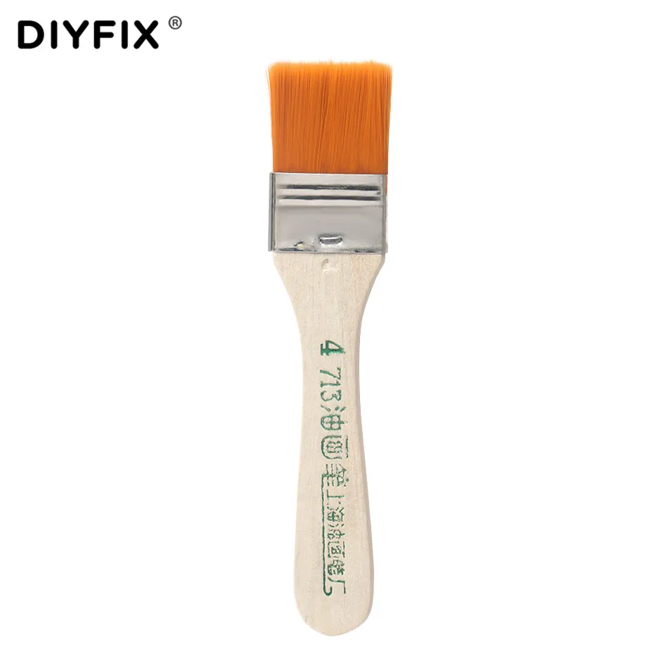 DIYFIX 4 قطعة لينة تنظيف فرشاة لوحة مفاتيح الكمبيوتر PC الغبار نظافة الخشب مقبض للإلكترونيات الهاتف المحمول PCB إصلاح أدوات مجموعة