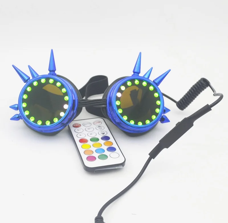 

Покрытие синих модных пиксельных светодиодных очков для музыкальной вечеринки