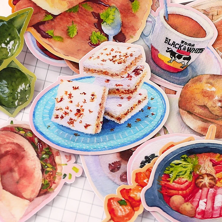 20pcs Creative Cute Self-made Life Living Food/ Food Scrapbooking Stickers /Decorative Sticker /DIY Craft Photo Albums Kawaii