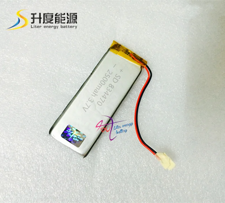 SDc834470 3.7v 2500mah battery for tablet Lipo battery customized different dimension