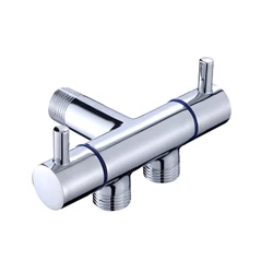 Válvula de ângulo para torneira do banheiro Entrada única, Saída dupla, Válvula de controle dupla, Lavar a cabeça, Lavatório, Aquecedor de água