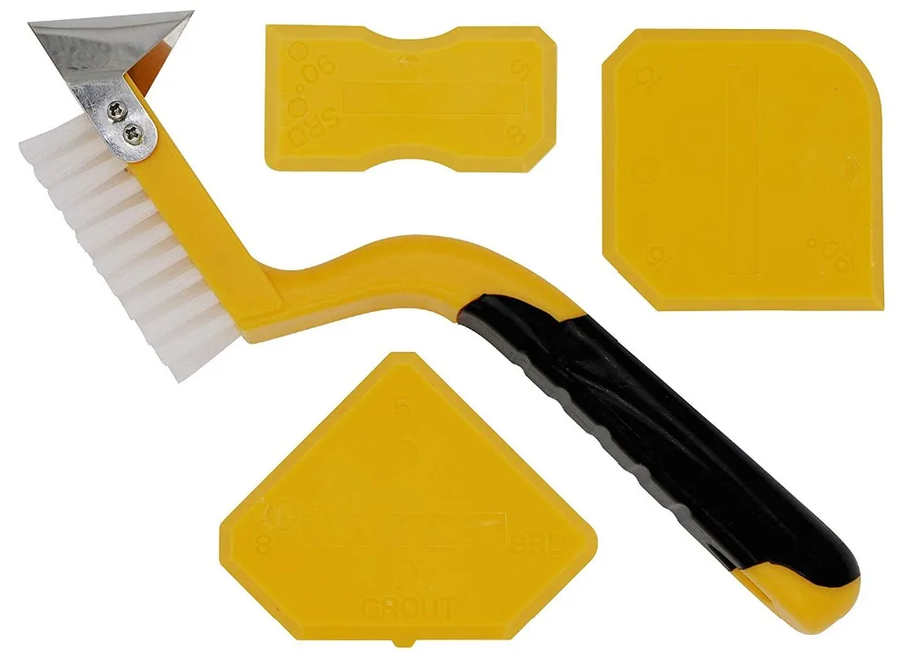 Free Shipping Sealant Tool Grooving Tool I Complete Set: Joint Brush with Joint Scraper and Joint Smoother Cleaning Brush