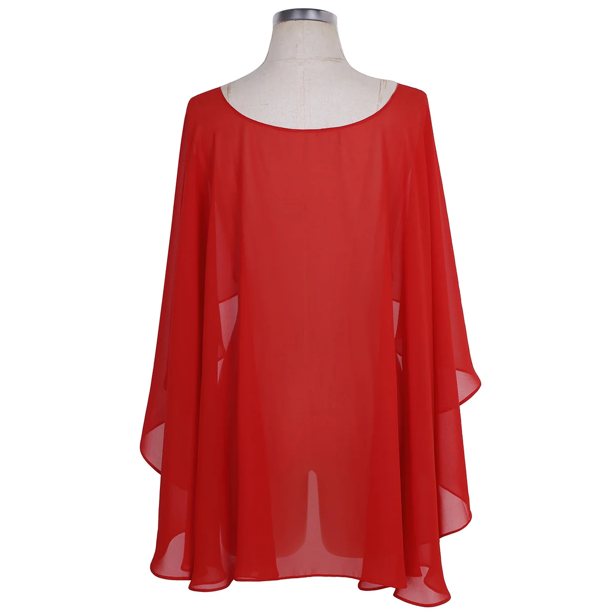 Womens Ladies Chiffon Wedding Capes Jacket Wraps Chiffon Shrug Bridal Bolero Long Shawl and Wraps Evening Wedding Cover Up Shrug