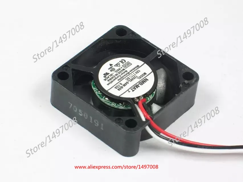 NMB-MAT 1204KL-04W-B59 M06 DC 12V 0.12A 30X30X10mm Server Cooling Fan