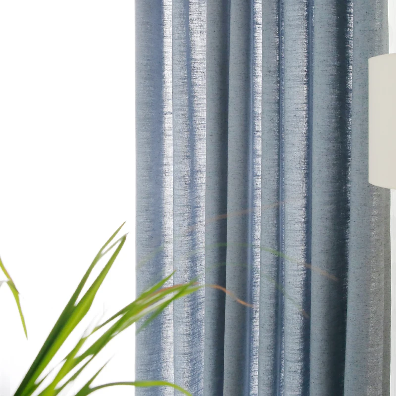 CITYINCITY Elegant Solid Faux Linen Curtains For Living Room Modern Darpe  Fabric Curtain For  Bedroom Window Rideaux Customized