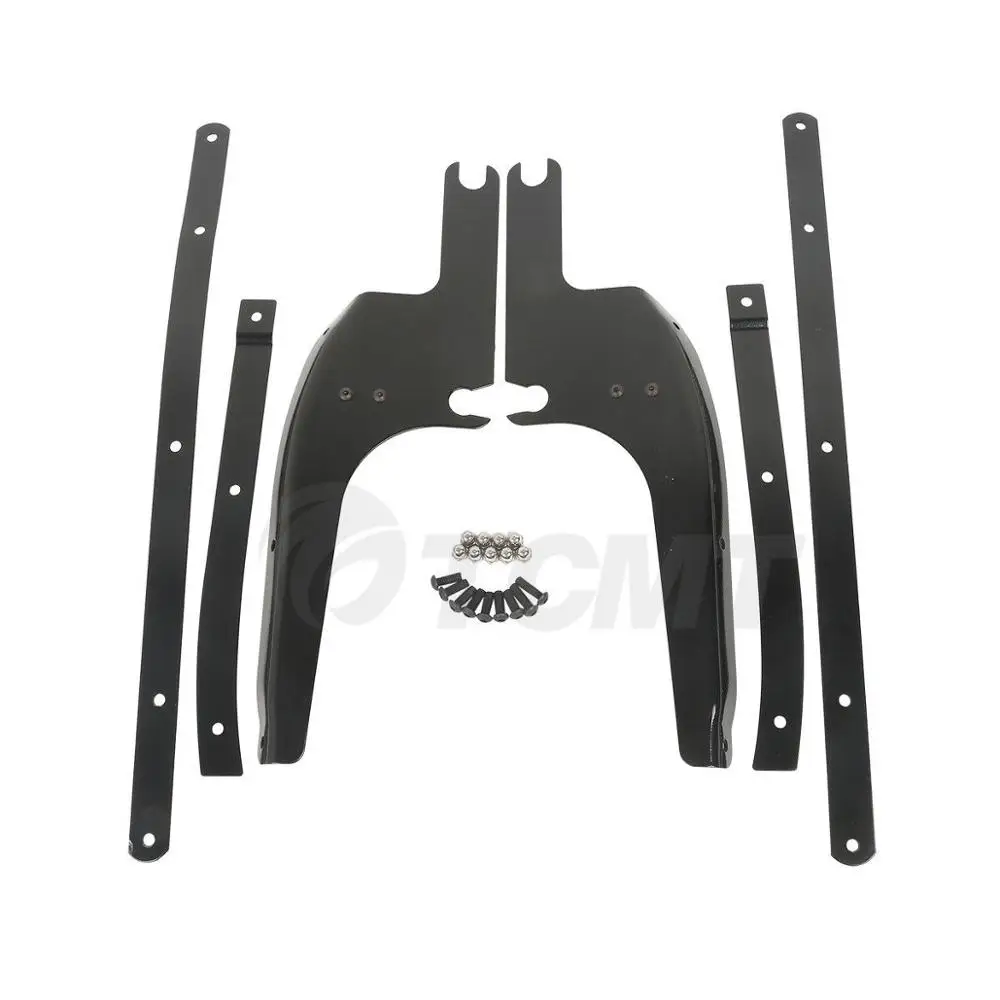 Motorcycle Windshield Windscreen Bracket Kits For Harley Touring Road King FLHR Road King Special FLHRXS 1994-2022 Chrome/Black