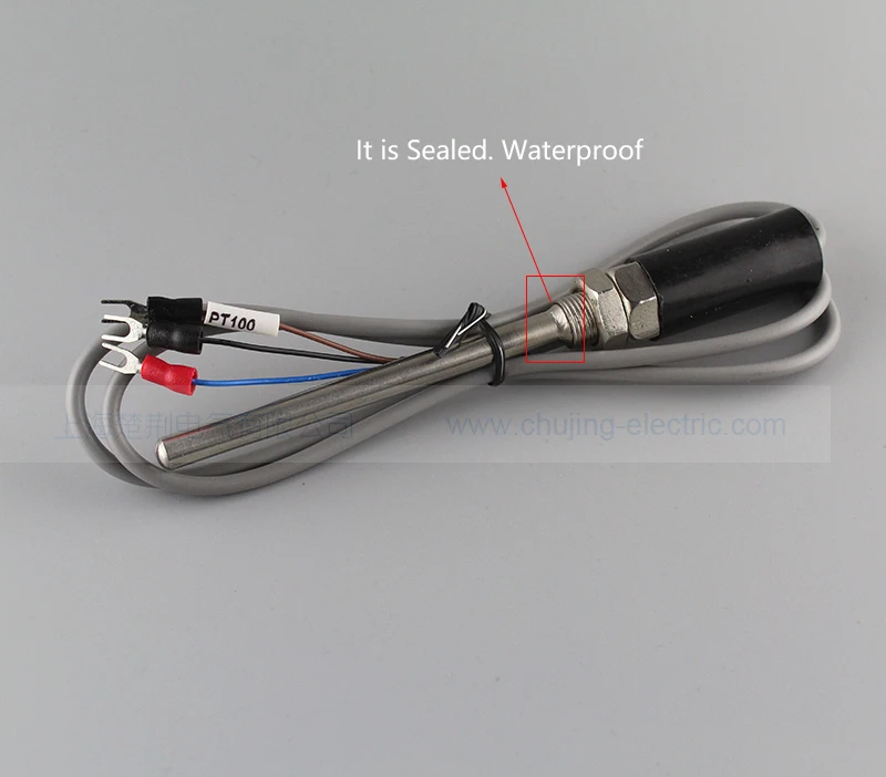 0-100 centigrade temperature sensor PT100 thermocouple temperature probe with 3m cable