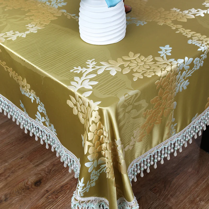 [Cloth a] Continental luxury high-grade precision jacquard tablecloths tablecloth table 010 coffee table cloth tablecloths and e