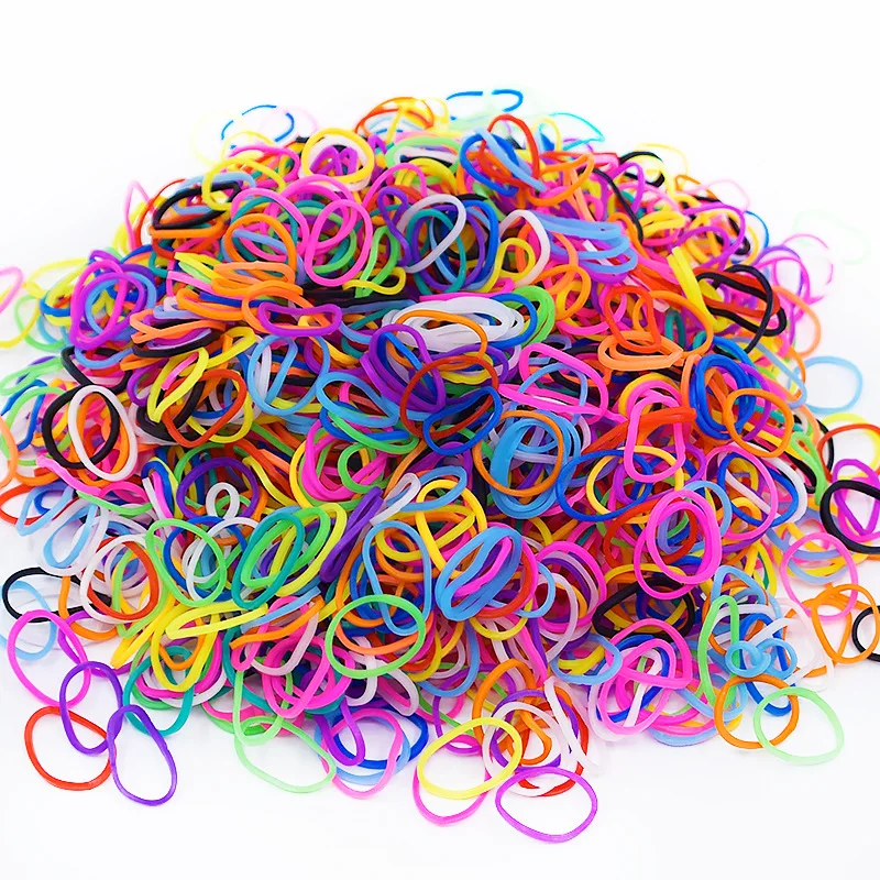 Diy toys rubber bands bracelet for kids or hair rubber loom bands refill rubber band make woven bracelet DIY Christmas 2019 Gift