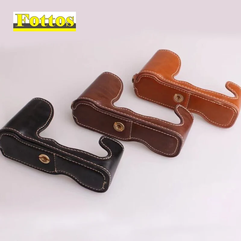 PU Leather case Cover For FujiFilm XM1 XA1 XA2 X-M1 X-A3 X-A2 XA10 Camera Half  Bag Body Set Accessories with battery opening