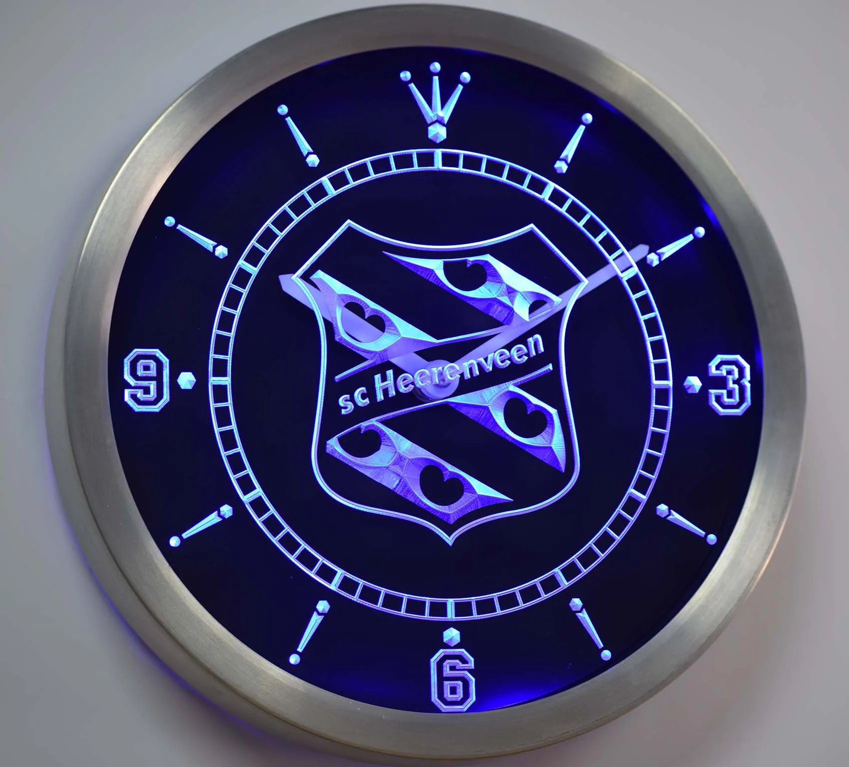 nc1018 SC Heerenveen Eredivisie Football Neon Light Signs LED Wall Clock