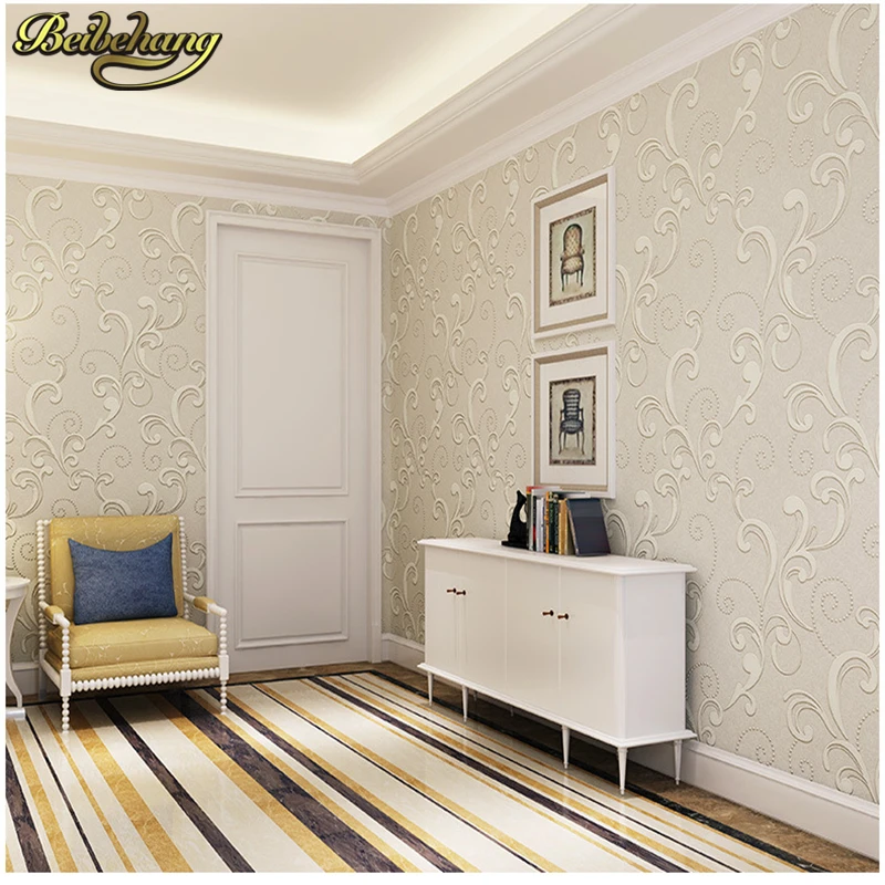 beibehang papel de parede 3D Non-woven european glossy stylish damask wallpaper for living room luxury wall paper for bedroom