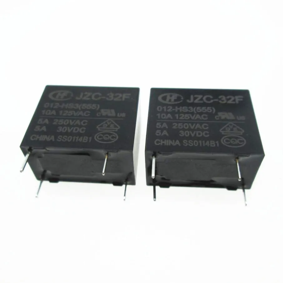 

NEW 12V relay JZC-32F 012-HS3 JZC-32F-012-HS3(555) HF32F-012-HS3 012-HS3(555) 12VDC DC12V 12V 5A250VAC DIP4