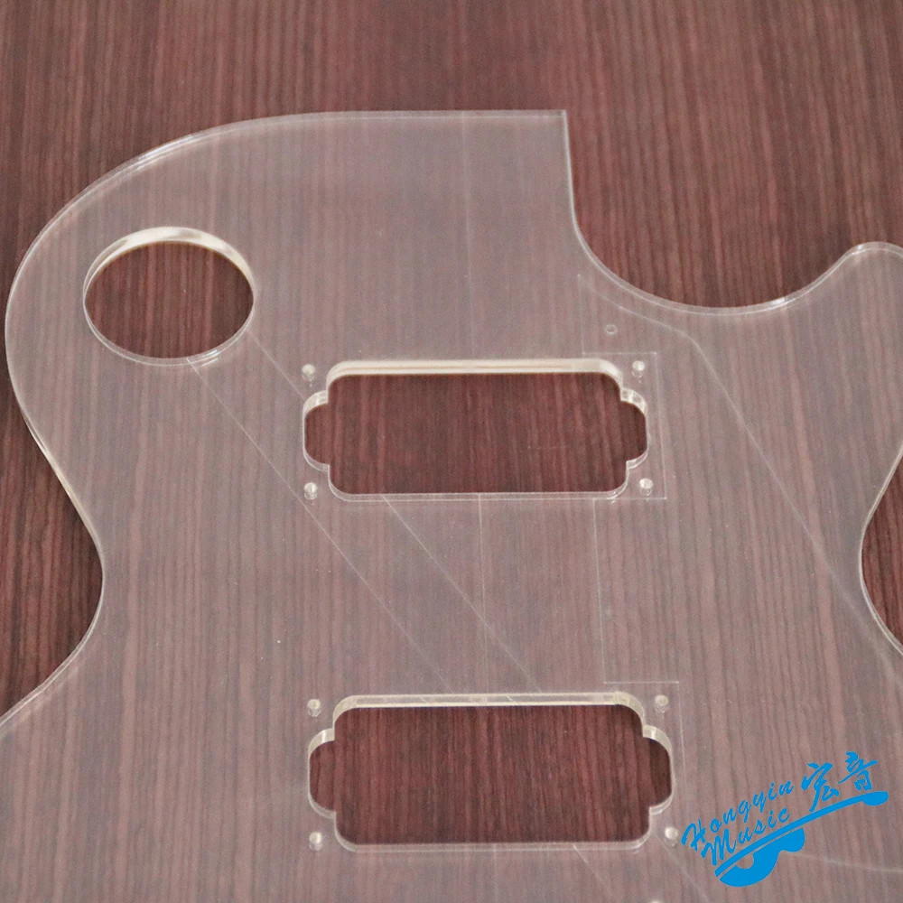 Imagem -03 - Guitarra Elétrica Transparente Modelo Acrílico Guitarra Elétrica Corpo Moldes Estilo lp