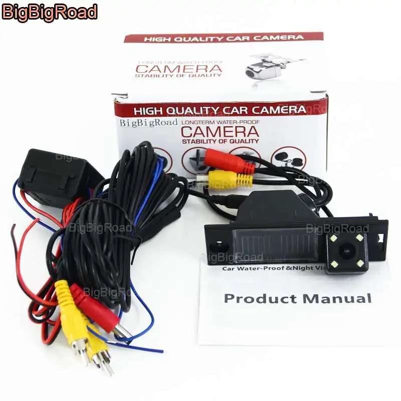 

BigBigRoad Car Rear View Reversing Backup Camera With Power Relay / Filter For Hyundai IX35 / Tucson 2009 2010 2011 2012--2016