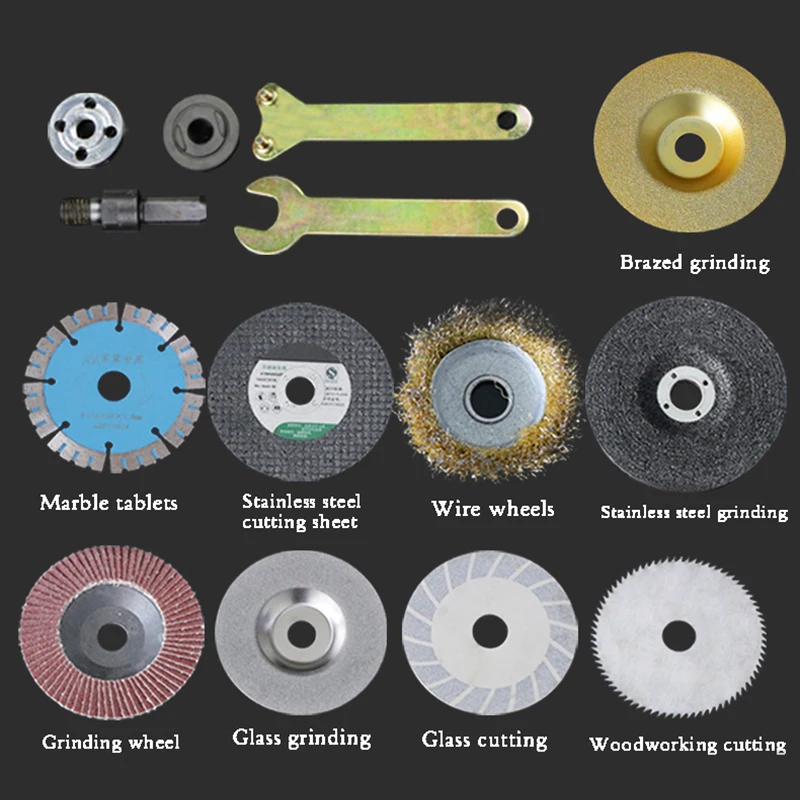 

Glass,Metal,Wood,Stone,Cutting polishing Grinding tools accessories, Electric drill ,Hand drill conversion angle grinder