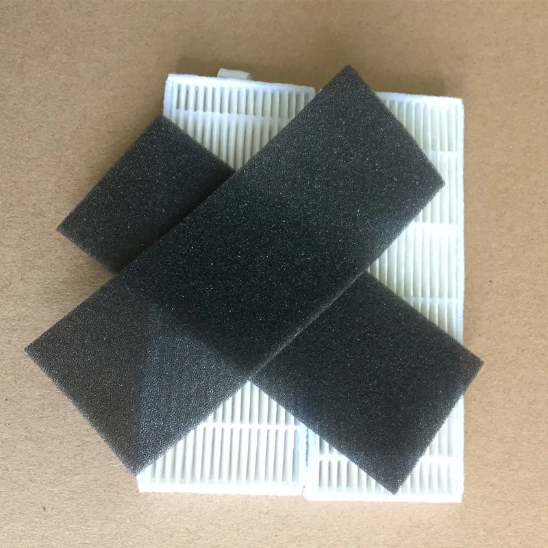 2x filtro HEPA principale A4 + 2x filtri in spugna + 2x sostituzione spazzola laterale per ilife A4 robot aspirapolvere Robot spazzatrice parti