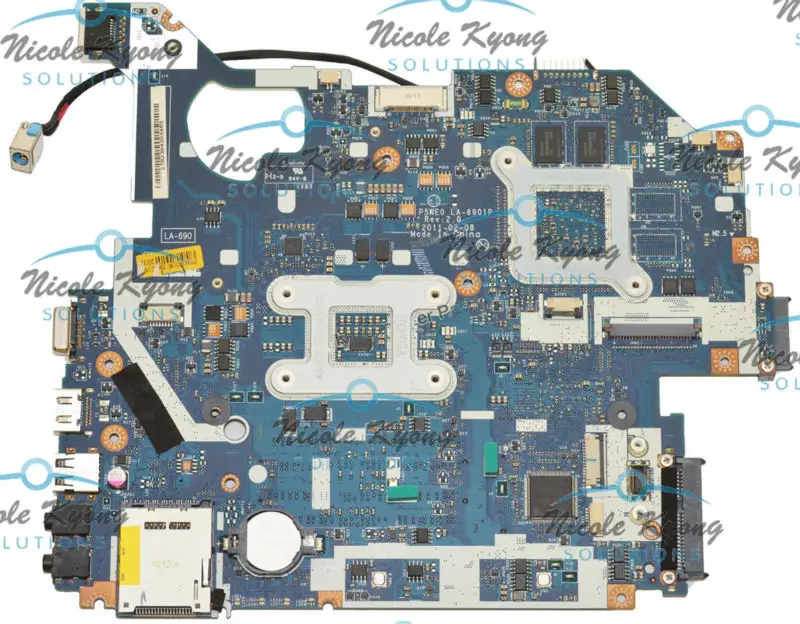 Imagem -03 - Placa-mãe para Aspire Gateway Nv57 La6901p P5we0 Mbr9702003 Mbrk02002 Mbrgk02002 Mbraz02002 Mbbyx02001 5755g 5750g Nv57