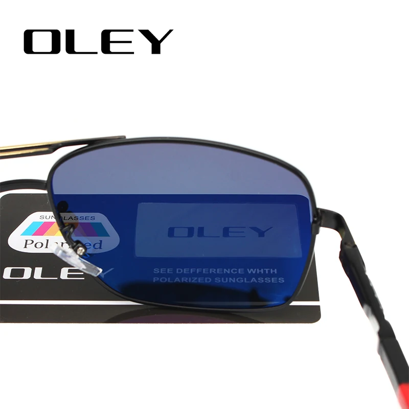 OLEY Brand Men Aluminum Sunglasses Polarized UV400 Mirror Male Sun Glasses Women For Men Oculos de sol Summer goggles Y7613