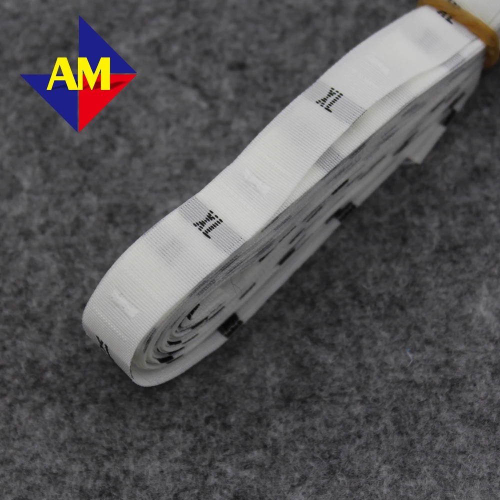 Wholesale Rolled White Size Number Labels For Clothing Sewing Woven Size Tags For Number Garment Label For Clothes Size S/M/L/Xl