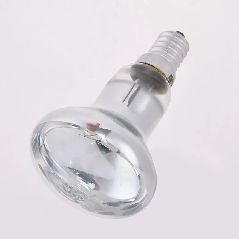 60W 300lm E14 Edison Incandescent Lamp Bulb 220-240V Transparent Indoor Lava Lamp Incandescent Lamp R50 Reflection Point Bulb J2