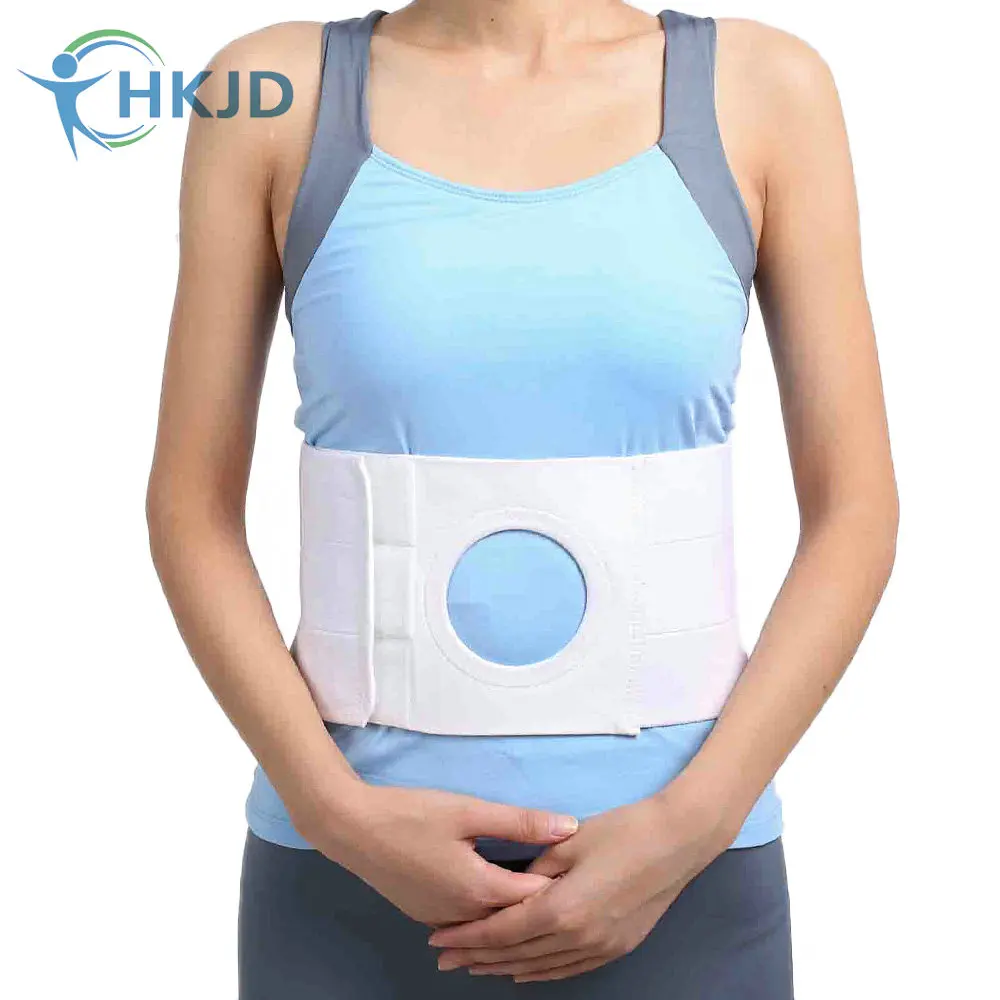 Ostomy Abdominal Brace waist support wear on the abdominal stoma to fix bag and prevent parastomal hernia for men and women