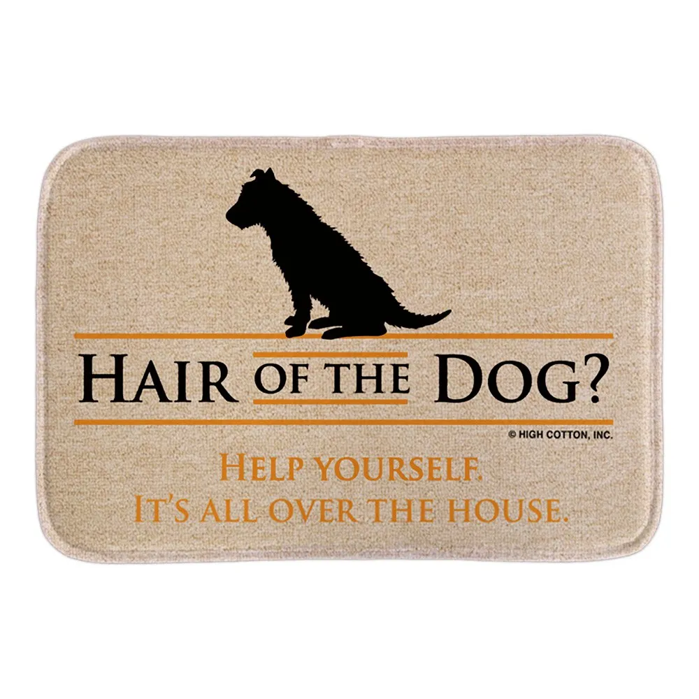 Funny Doormats With Hair Of The Dog Soft Lightness Home Decorative Indoor Outdoor Door Mats Short Plush Fabric Bathroom Mats