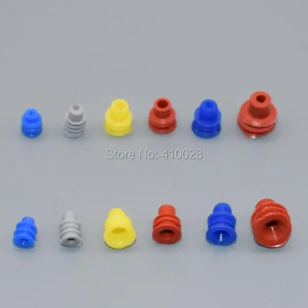 shhworldsea 6TYPE car connector waterproof ring/circle,waterproof plug,solid plug Silicone sheath,seal caps for VW car etc.