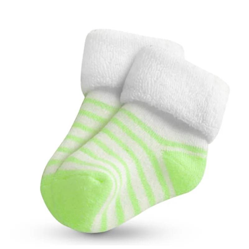 5 pairs / pack baby socks winter High-quality cotton thickening warm flanging style children socks 0-3 year boys girls socks