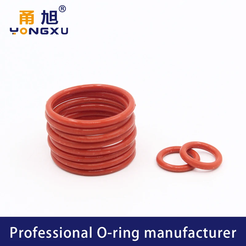 CS1.8/2.65mm  ID1.8-100mm VMQ O-ring Red Silicon Ring O Rings Seal Rubber Gasket  Washer sealing silicone rubber