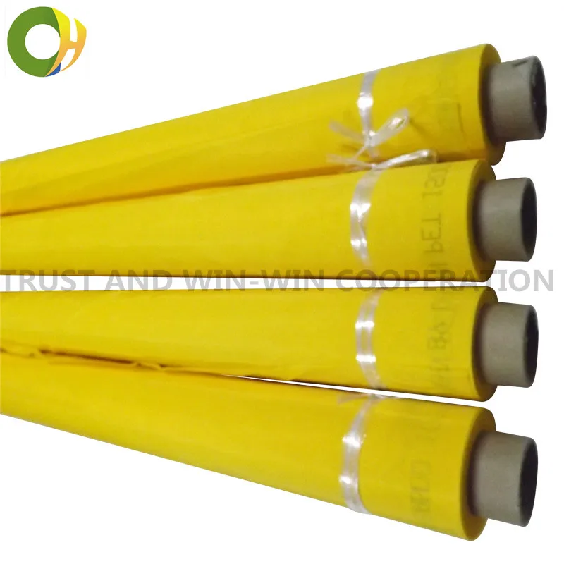 

Yellow Color 120T-34um-260-50mts Silk Monofilament Polyester Screen Mesh