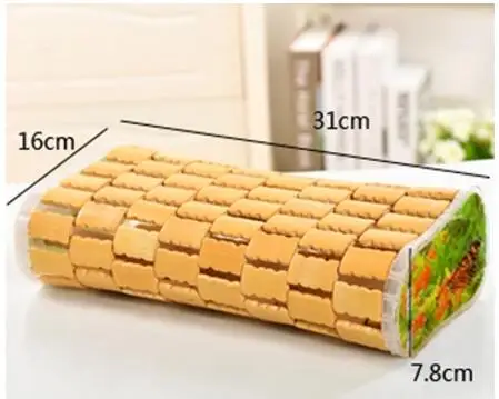 Summer cool bamboo sleep pillow sleeping cervical health care weeping pillow cushion  31*16x7cm