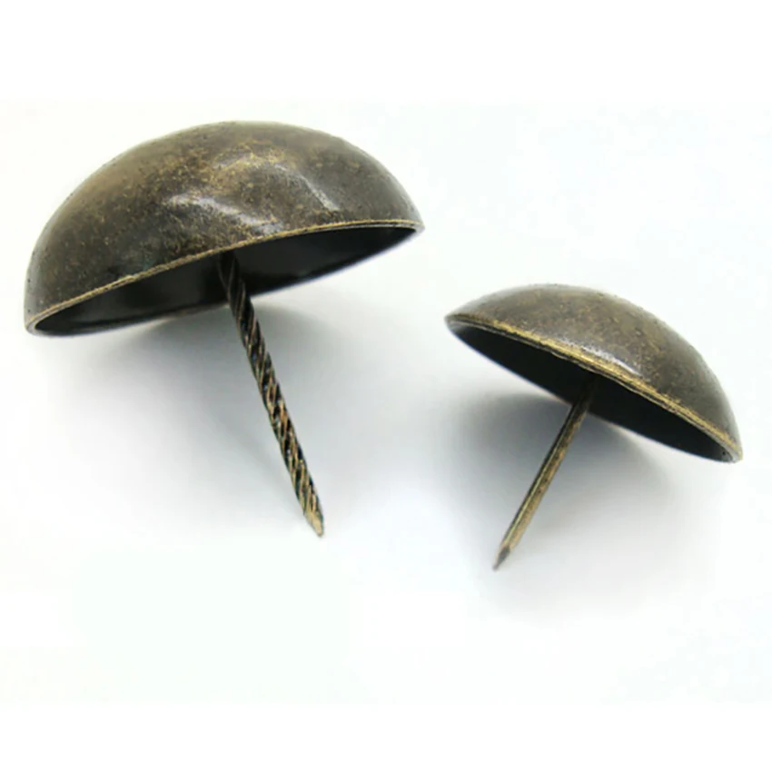 50pcs Box Sofa Decorative Furniture Tack Stud Pushpin Doornail Hardware Antique Bronze Decorative Upholstery Nail Jewelry крепеж