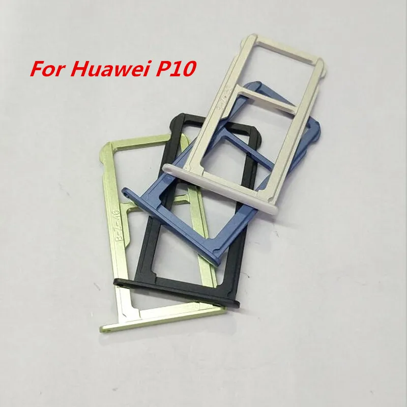 Adaptador de ranura para soporte de tarjeta SIM, piezas de repuesto de reparación de enchufe para Huawei P10, SD, 1 unidad