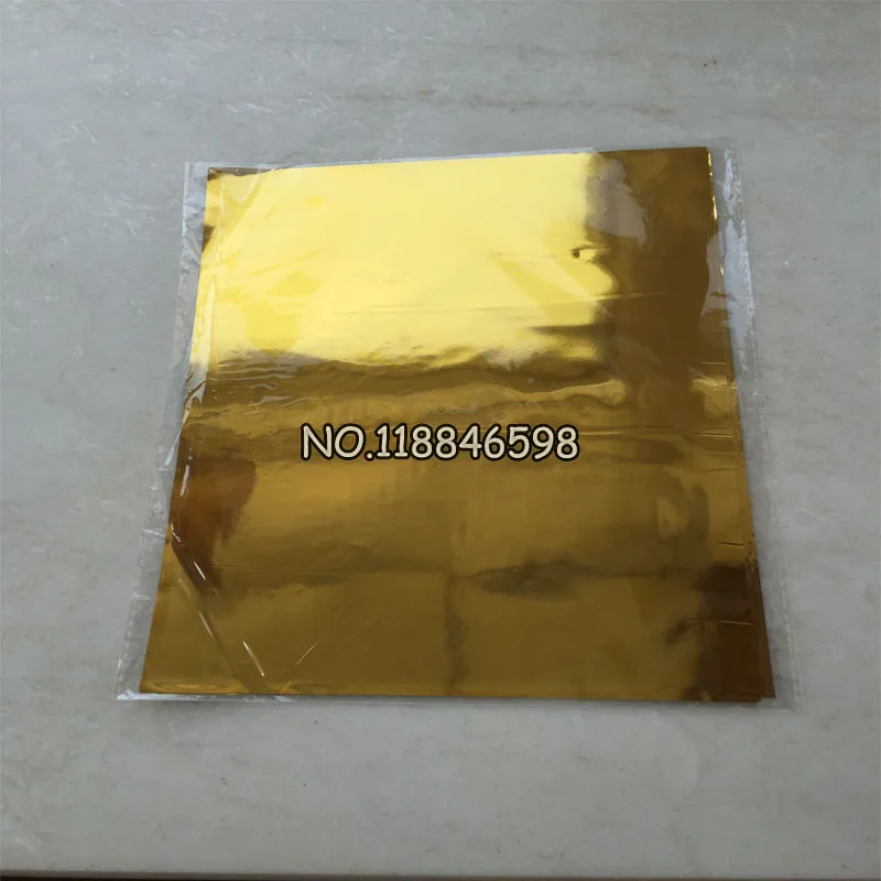 50Pcs 20x29Cm A4 Gold Color Hot Stamping Foil Paper Laminator Laminating Transfere on Elegance Laser Printer Craft Paper