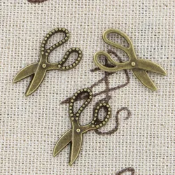 30pcs Charms Scissors 19x11mm Antique Making Pendant fit,Vintage Tibetan Bronze Silver color,DIY Handmade Jewelry