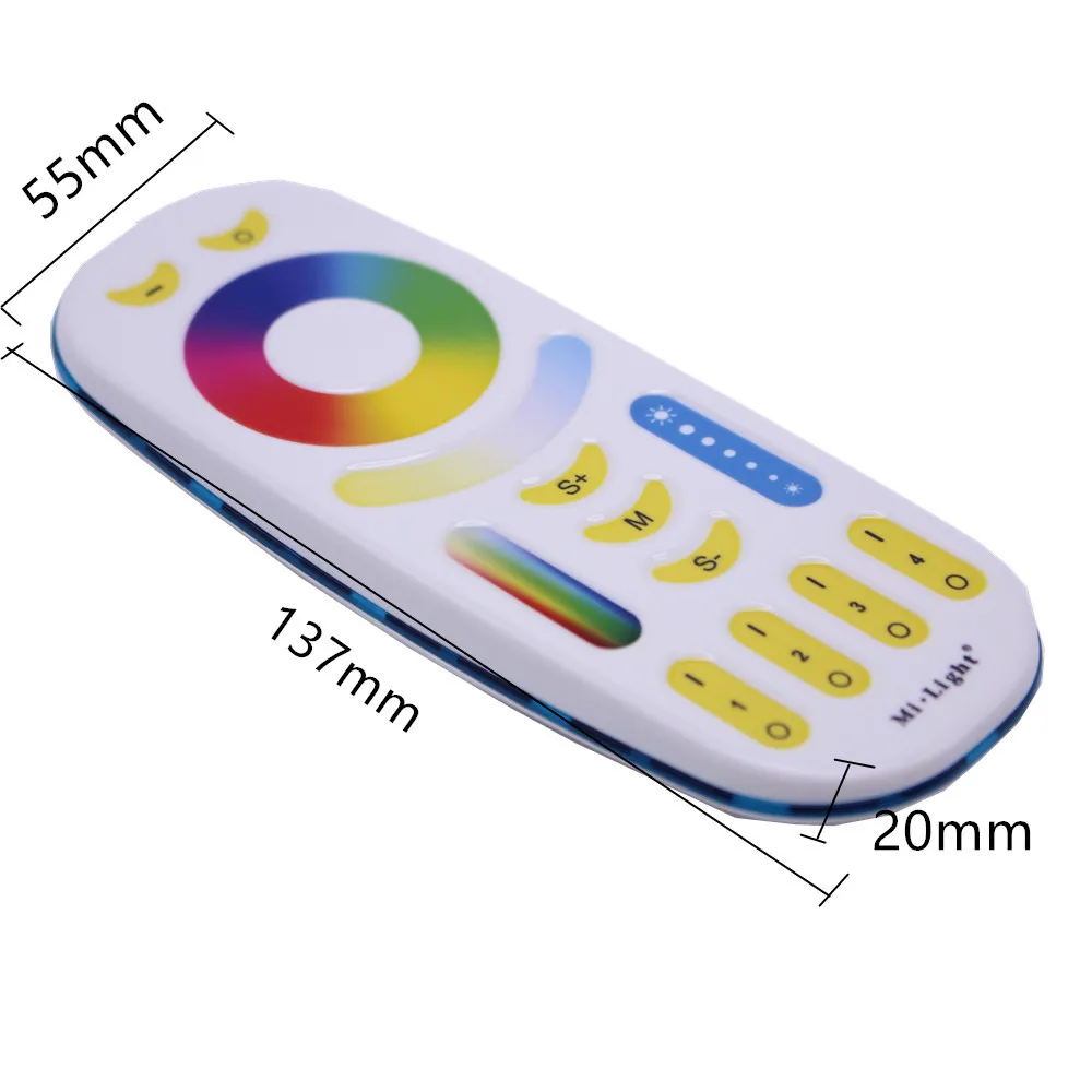 MiLight RGBCCT RGBWW RGBW Full Color LED Controller RF 2.4G / Wifi Remote Control DC12-24V for RGB+CW+WW LED Strip.