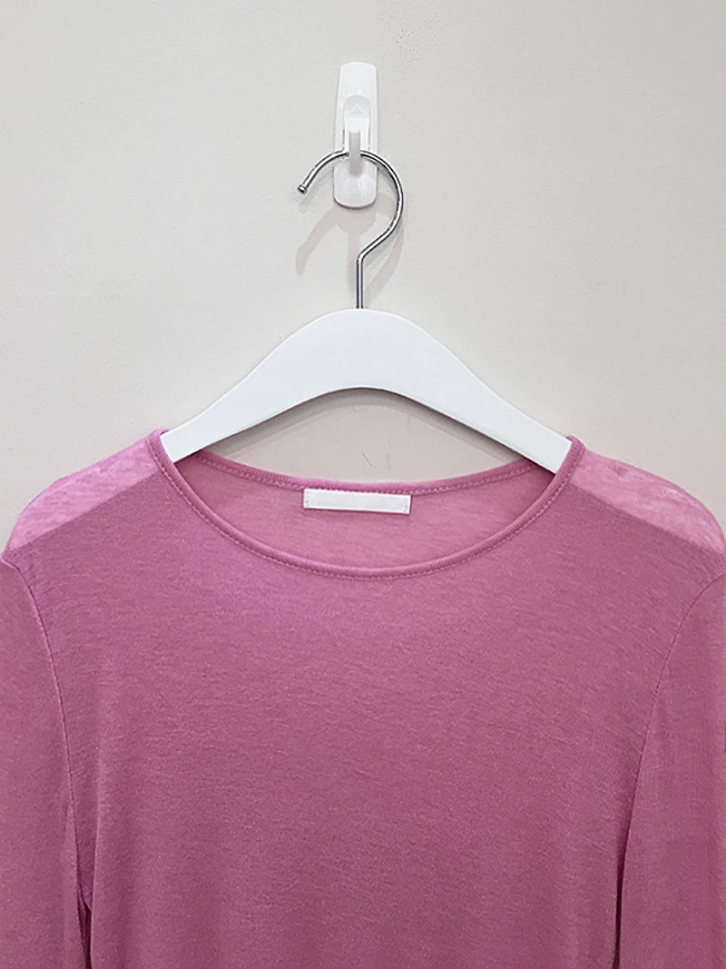Shintimes Sexy Shirt Frauen T-Shirt Langarm Koreanischen Stil Dünne Grundlegende Elastizität T-shirt Top Frauen Kleidung T Shirt Femme – Detail 14