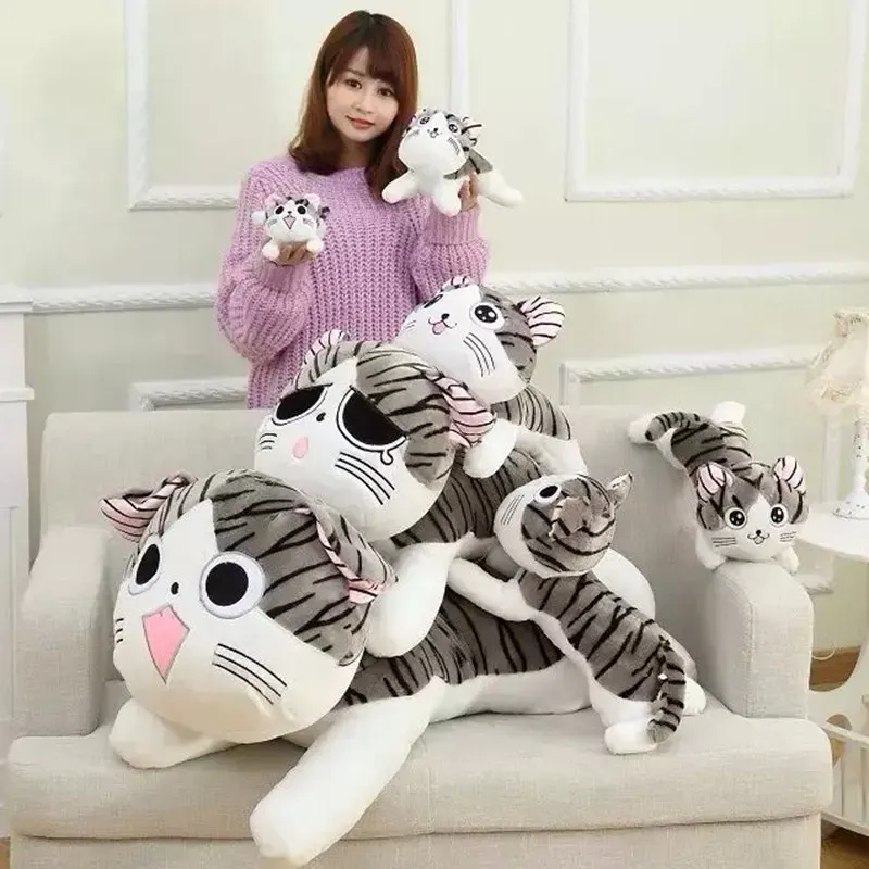 Cat Plush Toys Chi Chi\'s Cat Stuffed Doll Soft Animal Dolls Cheese Cat Stuffed Toys Dolls Pillow Cushion For Kids sweet cat doll
