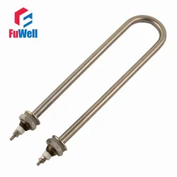 Iron Head Stainless Steel Tube Heating Element 220V 2KW M16 Mounting Thread Electric Water Heating Tube Heater