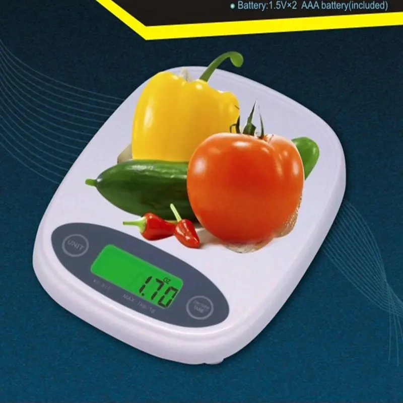 7kg/1g Portable Digital Kitchen Scale LCD Electronic Diet Food Cooking Postal Bench Scales Weight Balance Max 7KG With RetailBox