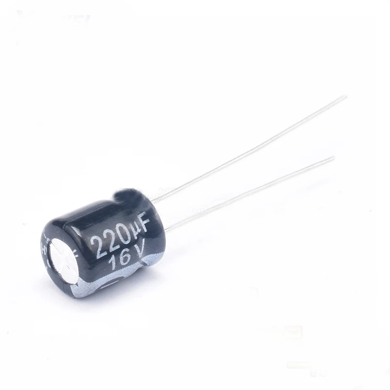 200pcs Electrolytic capacitors 16V/220UF 220UF16V 6*7 high quality 105 degrees