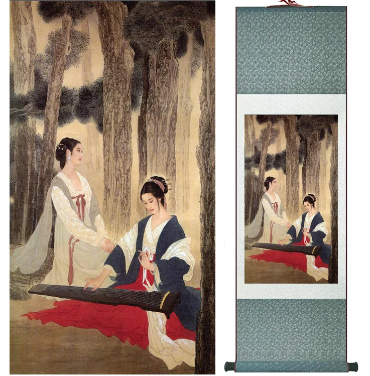 

Traditional Chinese pretty girls painting Home Office Decoration beautifull women painting041003