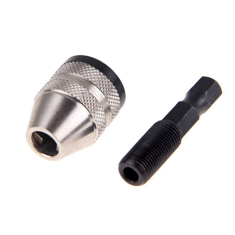 1PCS Quick Change Convertor Adapter Tool Chuck Hex Shank Hand Keyless Drill Bit