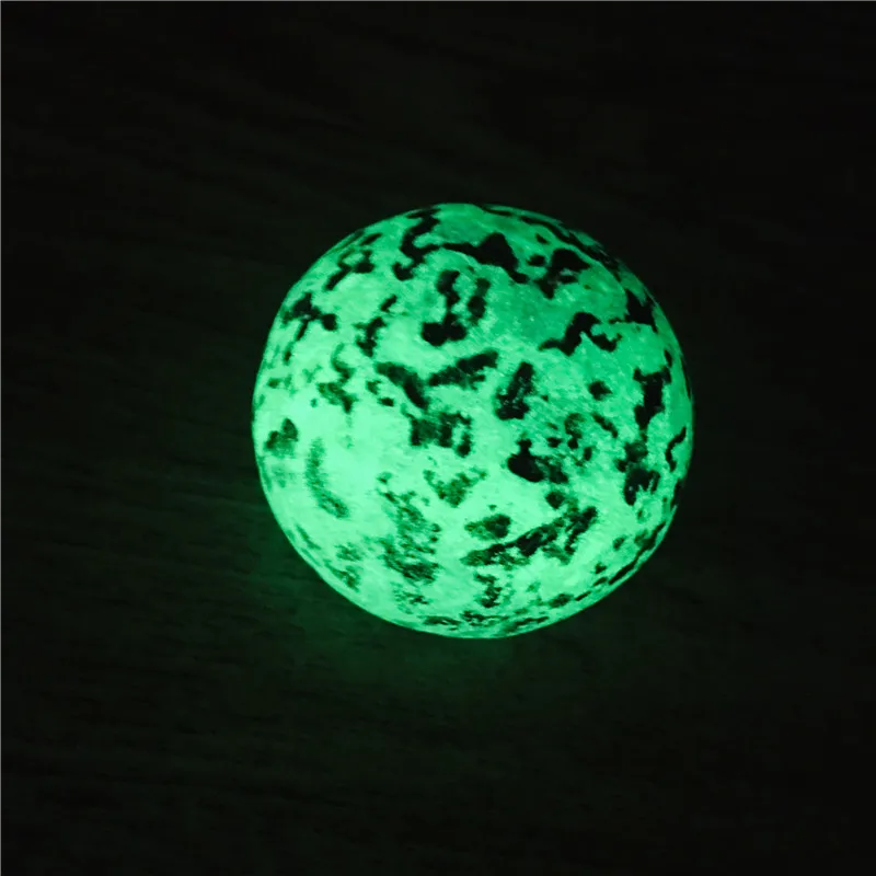 5-10cm  Natural Luminous Stone Blue Luminous Quartz Crystal Sphere Ball Glow In The Dark Stone With Base