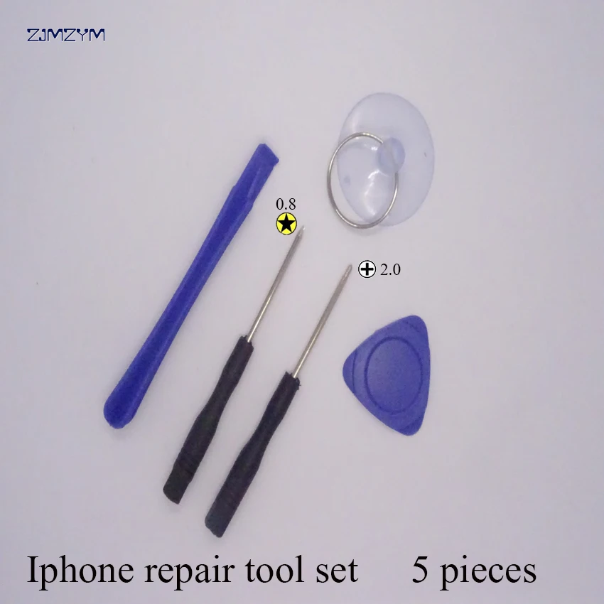 Kit d'outils de réparation de téléphone portable 5 en 1, outil d'ouverture de levier outils de réparation LCD avec tournevis pour Iphone