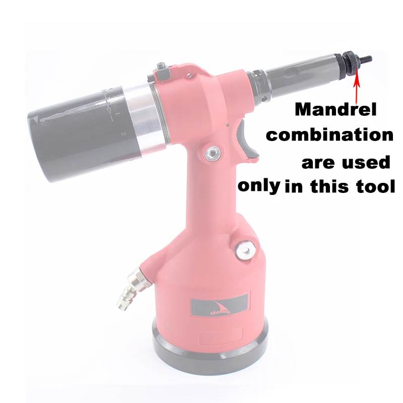 Imagem -06 - Yousailing-substituindo a Cabeça do Mandril para Pistolas Pneumáticas do Rebite Ferramenta do Rebitador do ar Peças da Ferramenta Preço para 1pc m3 m4 m5 m6 m8 M10 M12