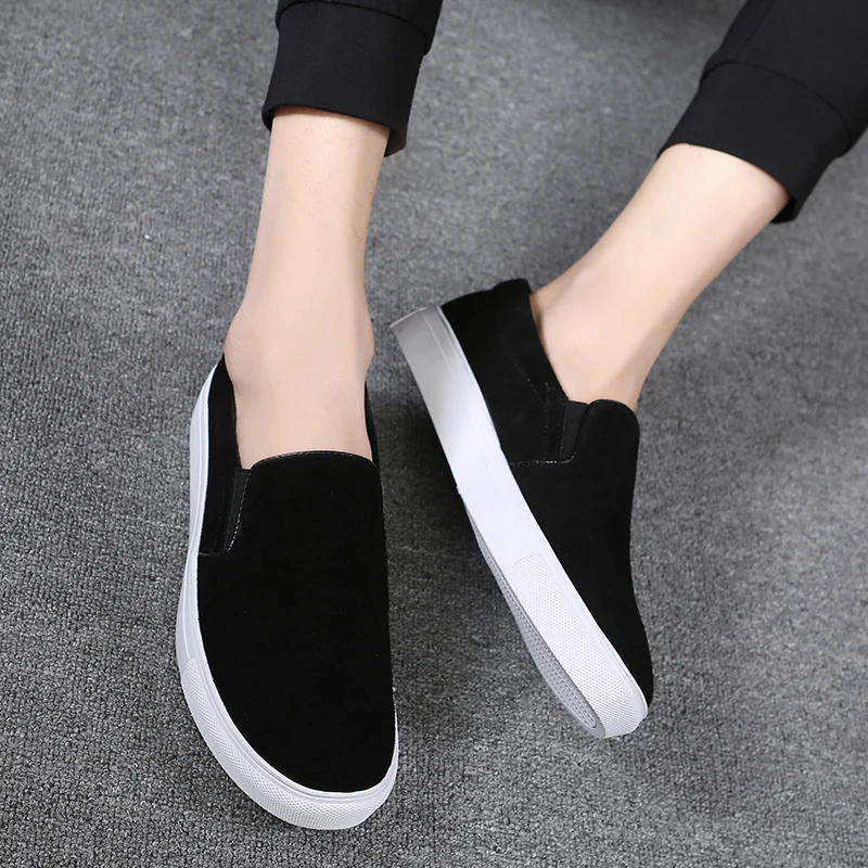 2023 New Spring Men Loafers Shoes Moccasins Suede Genuine Leather Shoes Slip On Men Flats Casual Shoes Big size Sneakers 38-48