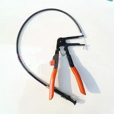 

1PCS Long Reach Clamp Holder Hose Clamp Pliers with Wire Flexible Wire Shaft